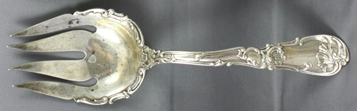 Hanover (Sterling, 1895) Solid Salad Serving Fork by Gorham Silver-1