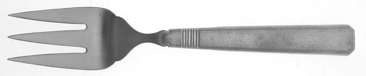 Hearthglow (Ameralloy) Medium Solid Cold Meat Serving Fork by Gorham Silver-1