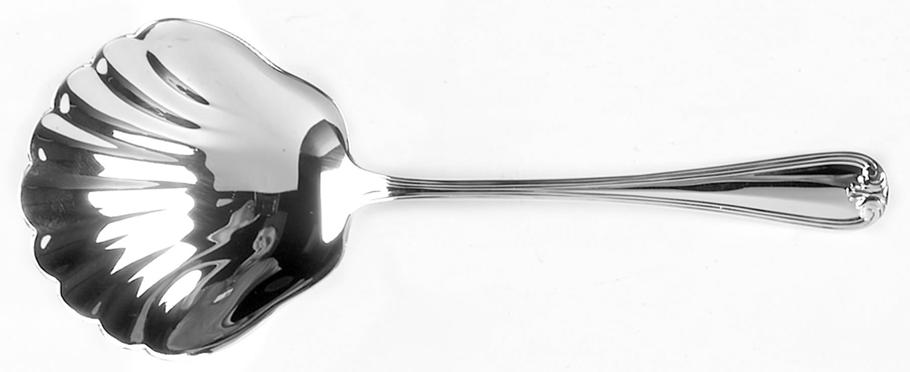 Heritage (Silverplate, Accessory Pieces Only) Solid Shell Berry/Casserole Spoon by Gorham Silver-1