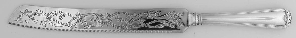 Heritage (Silverplate, Accessory Pieces Only) Wedding Cake Knife with Stainless Blade by Gorham Silver-1