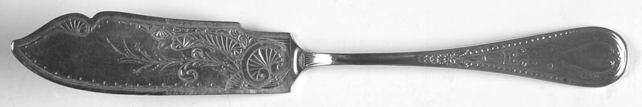 Hindostanee (Sterling, 1878) Flat Handle Bright Cut Master Butter by Gorham Silver-1