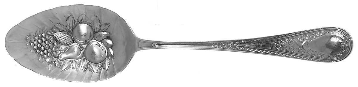 Hindostanee (Sterling, 1878) Solid Berry Spoon/Tablespoon by Gorham Silver-1