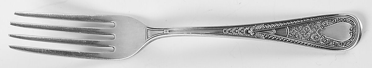 Hindostanee (Sterling, 1878) Luncheon/Dessert Fork, Solid Piece by Gorham Silver-1