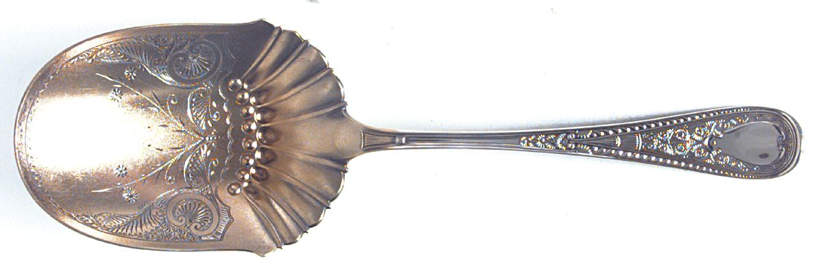Hindostanee (Sterling, 1878) Brightcut Solid Large Berry/Casserole Spoon by Gorham Silver-1