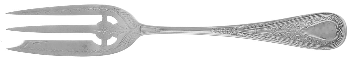Hindostanee (Sterling, 1878) Individual Pie Fork w/Bright Cut by Gorham Silver-1