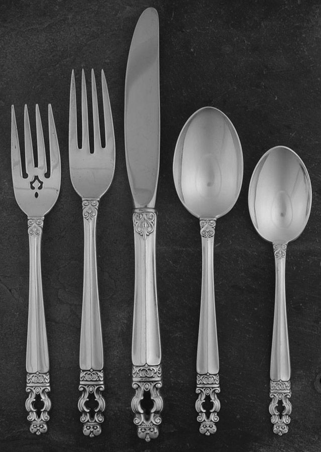 Hispana-Sovereign (Sterling, 1968) 40 Piece Estate Set by Gorham Silver-1