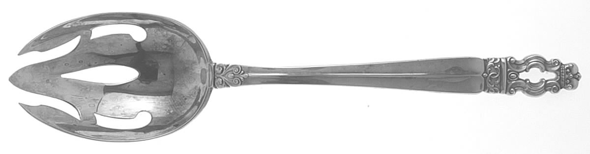 Hispana-Sovereign (Sterling, 1968) Pierced Tablespoon (Serving Spoon) by Gorham Silver-1