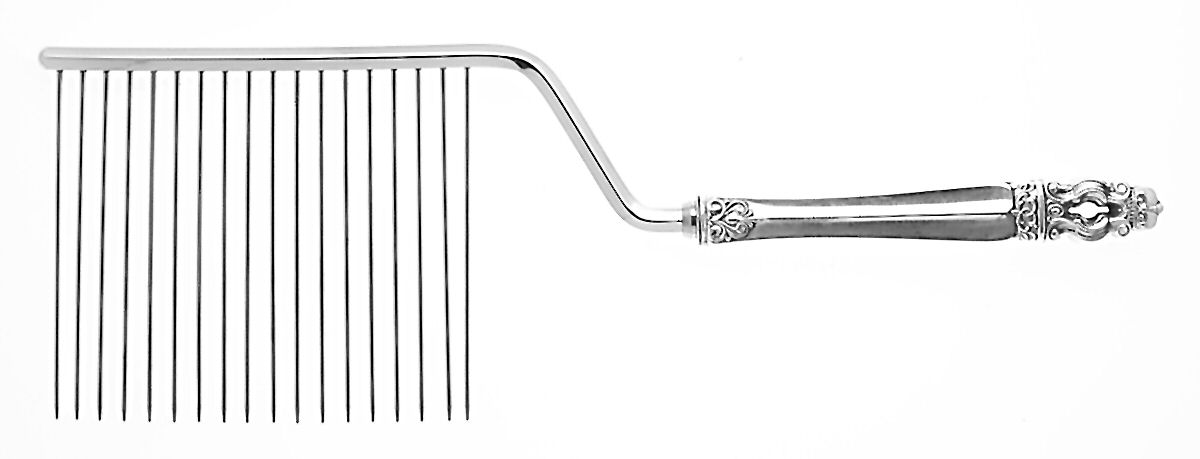 Hispana-Sovereign (Sterling, 1968) Cake Breaker with Silverplate Prongs by Gorham Silver-1