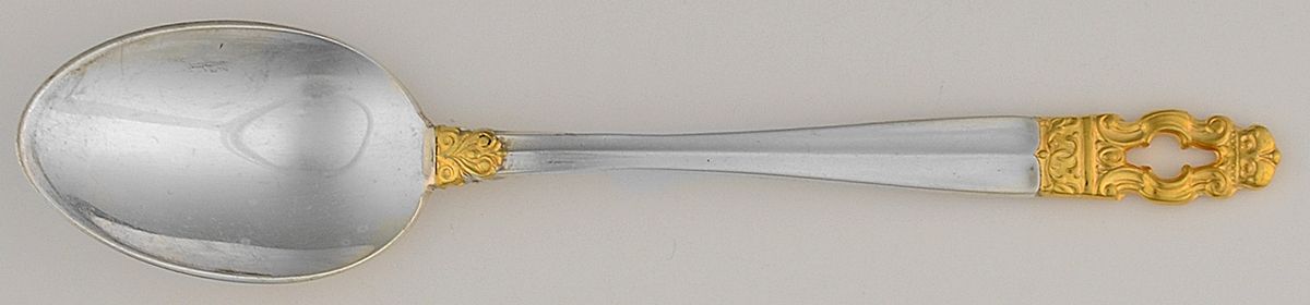Hispana-Sovereign Gold (Sterling, 1986) Demitasse Spoon by Gorham Silver-1