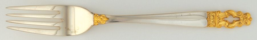 Hispana-Sovereign Gold (Sterling, 1986) Fork by Gorham Silver-1