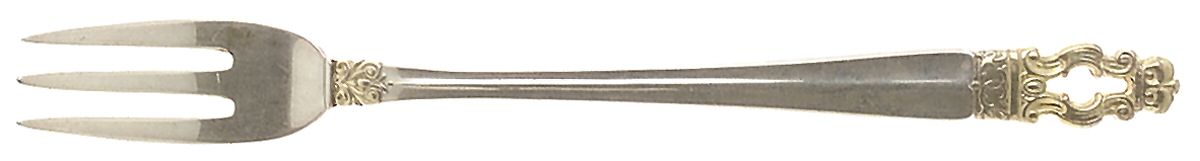 Hispana-Sovereign Gold (Sterling, 1986) Cocktail/Seafood Fork by Gorham Silver-1