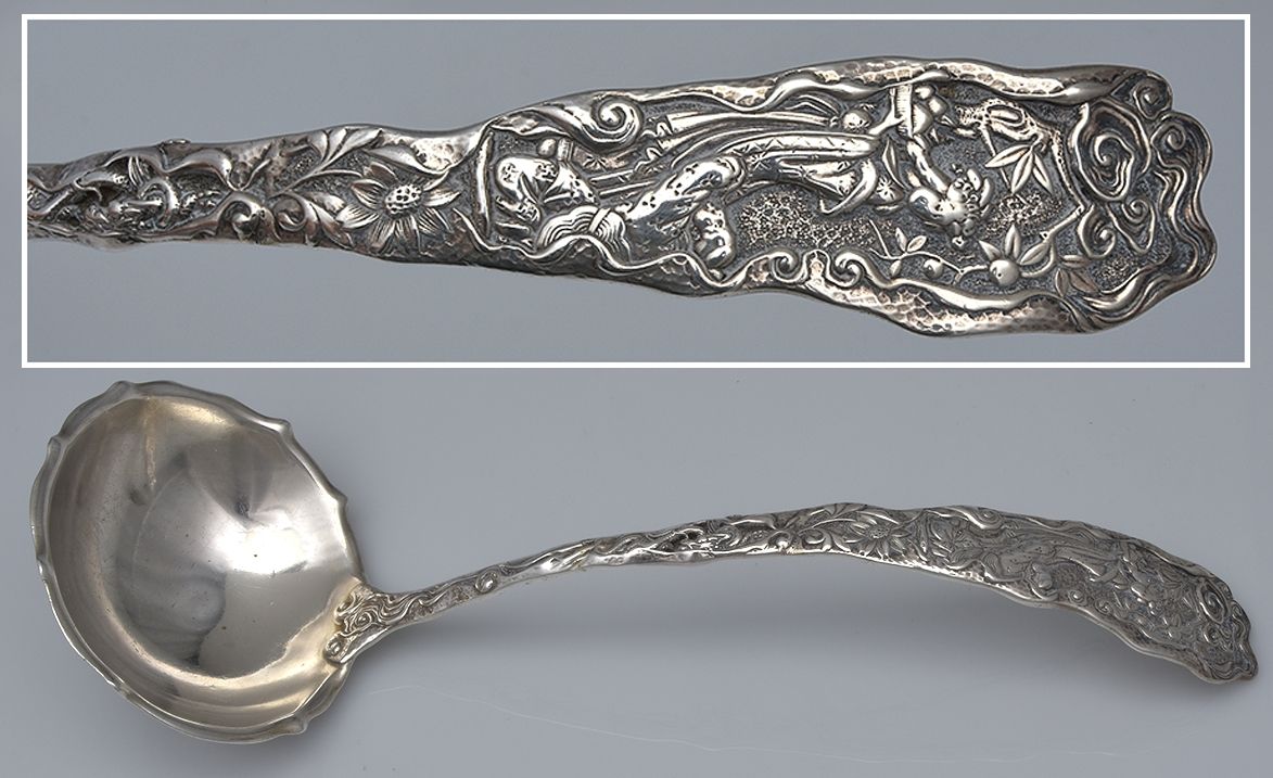 Hizen (Sterling, 1880) Solid Soup Ladle by Gorham Silver-1