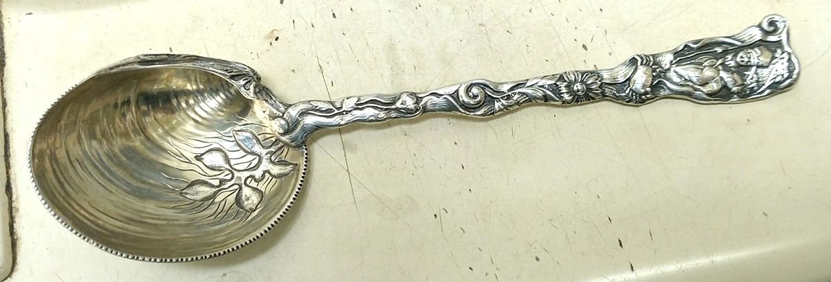 Hizen (Sterling, 1880) Large Jelly Spoon by Gorham Silver-1