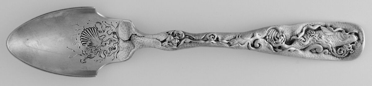 Hizen (Sterling, 1880) Solid Large Cheese Scoop by Gorham Silver-1
