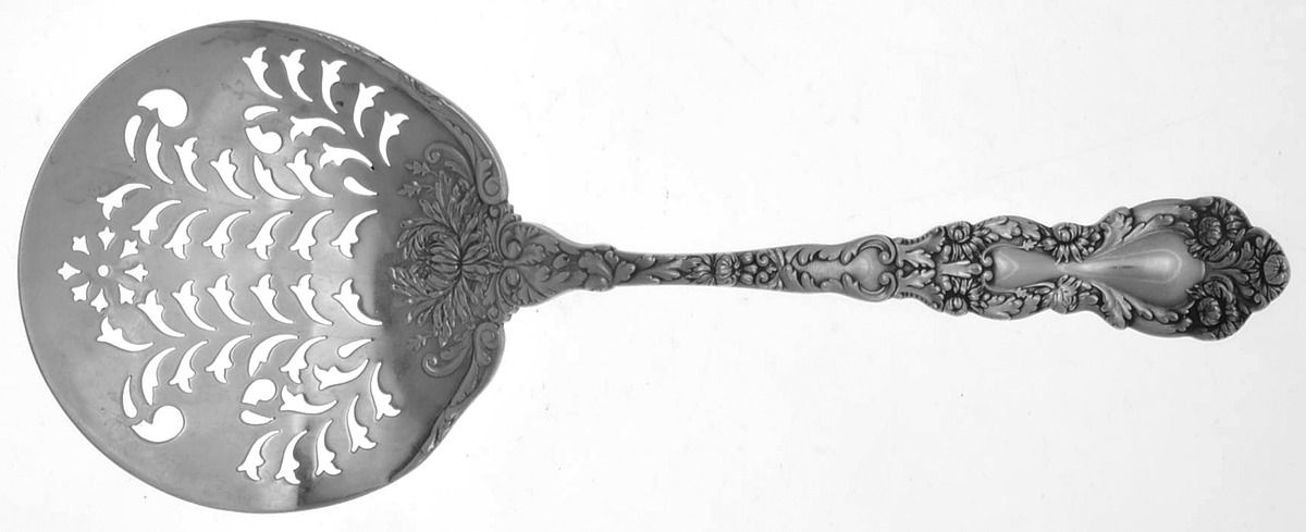 Imperial Chrysanthemum (Sterling, 1894, No Monos) Tomato Server, Solid Piece by Gorham Silver-1