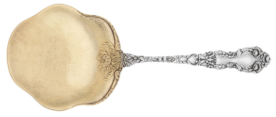 Imperial Chrysanthemum (Sterling, 1894, No Monos) Solid Waffle Server by Gorham Silver-1