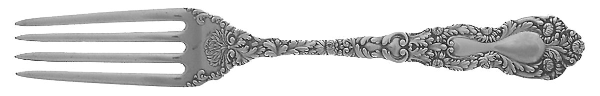 Imperial Chrysanthemum (Sterling, 1894, No Monos) Fork by Gorham Silver-1
