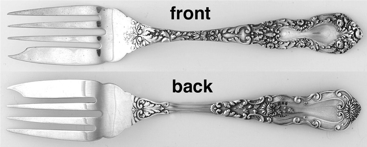 Imperial Chrysanthemum (Sterling, 1894, No Monos) Individual Salad Fork by Gorham Silver-1