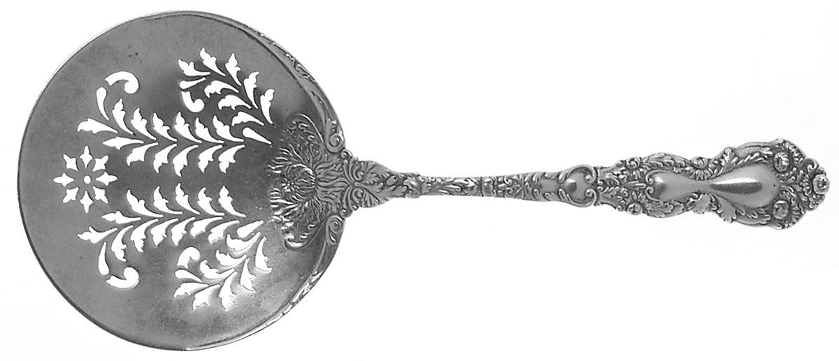 Imperial Chrysanthemum (Sterling, 1894, No Monos) Small Tomato Server,  Solid Piece by Gorham Silver-1