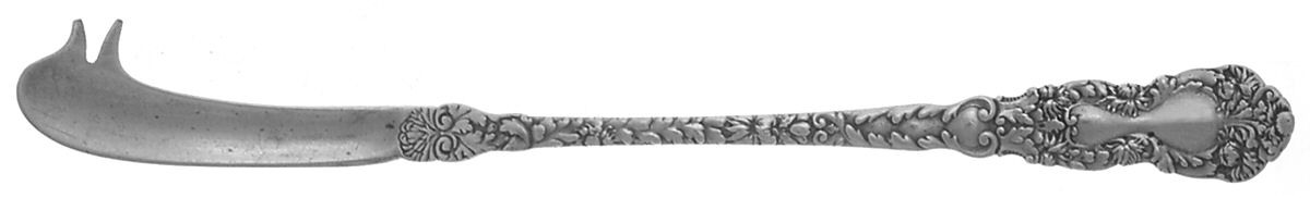 Imperial Chrysanthemum (Sterling, 1894, No Monos) Individual Solid Cheese Pick by Gorham Silver-1
