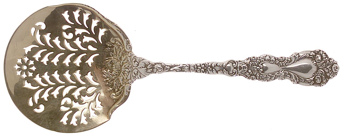 Imperial Chrysanthemum (Sterling, 1894, No Monos) Tomato Server, Solid Piece by Gorham Silver-1