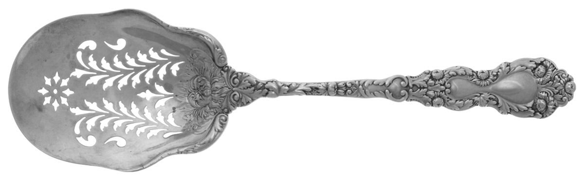 Imperial Chrysanthemum (Sterling, 1894, No Monos) Ice Serving Spoon Large by Gorham Silver-1