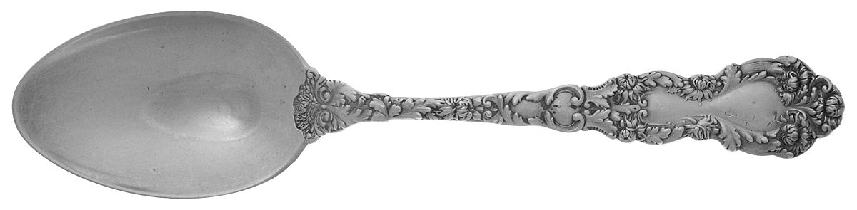 Imperial Chrysanthemum (Sterling, 1894, No Monos) Spoon-Dessert/Oval Soup by Gorham Silver-1