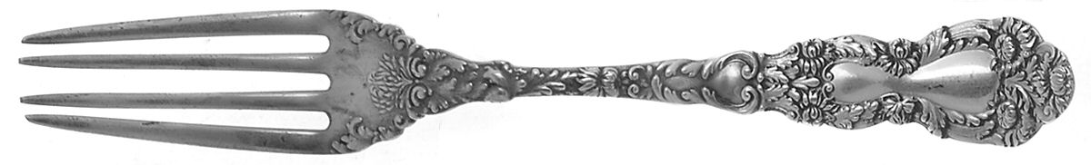 Imperial Chrysanthemum (Sterling, 1894, No Monos) Solid Youth Tea Fork by Gorham Silver-1
