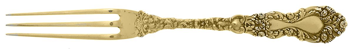 Imperial Chrysanthemum (Sterling, 1894, No Monos) Individual Berry Fork by Gorham Silver-1