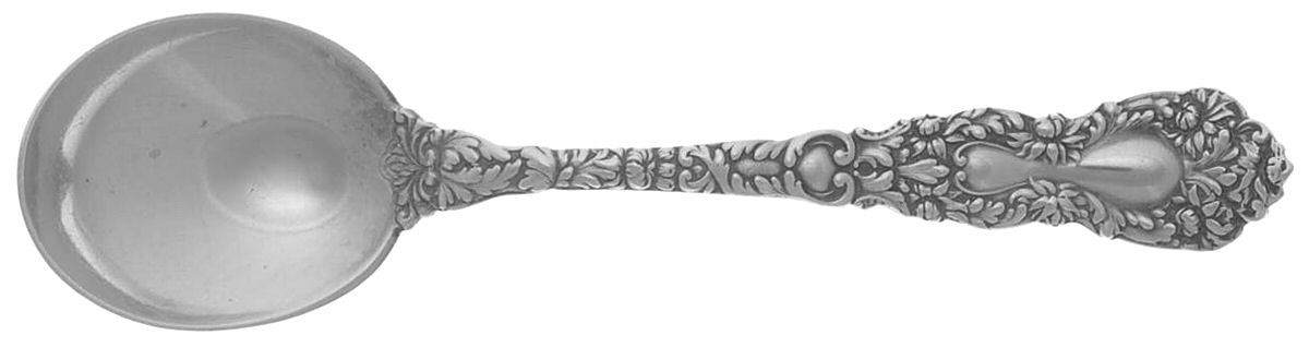 Imperial Chrysanthemum (Sterling, Mono) Small Short Handle Chocolate Spoon by Gorham Silver-1