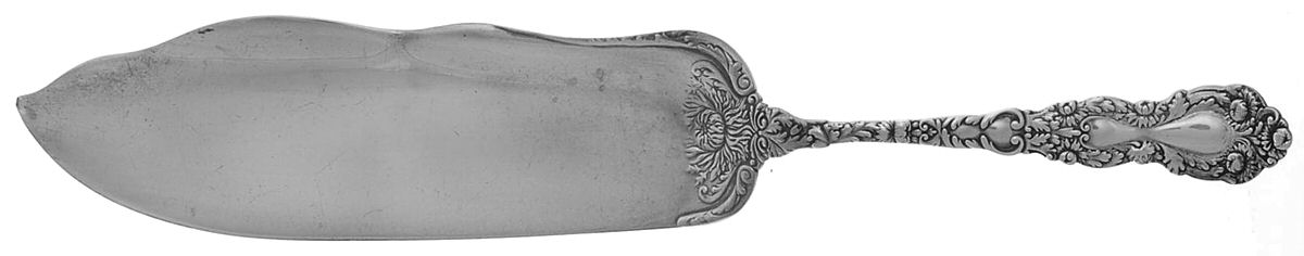 Imperial Chrysanthemum (Sterling, 1894, No Monos) Small Solid Fish Serving Knife by Gorham Silver-1