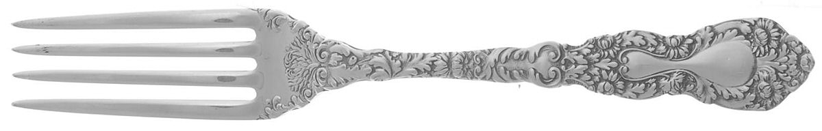 Imperial Chrysanthemum (Sterling, 1894, No Monos) Fork by Gorham Silver-1