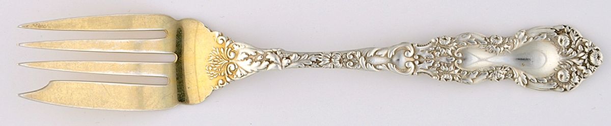 Imperial Chrysanthemum (Sterling, 1894, No Monos) Individual Salad Fork by Gorham Silver-1