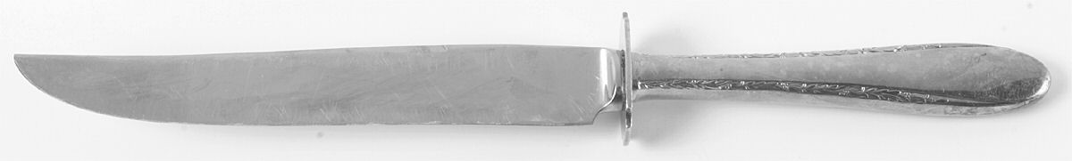 Invitation (Silverplate, 1940) Small Steak Carving Knife with Stainless Blade by Gorham Silver-1