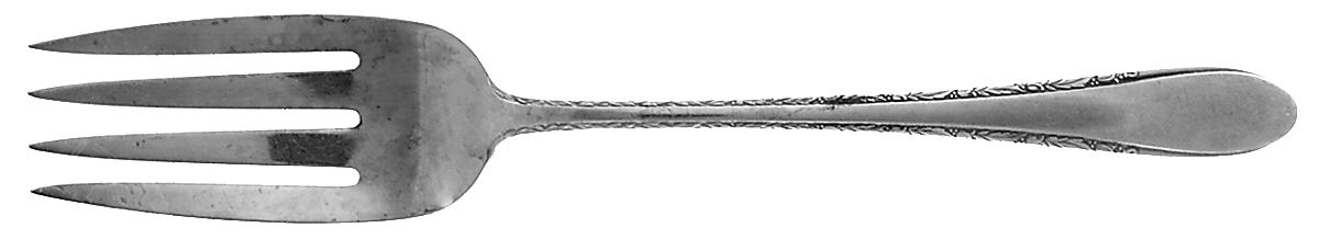 Invitation (Silverplate, 1940) Medium Solid Cold Meat Serving Fork by Gorham Silver-1
