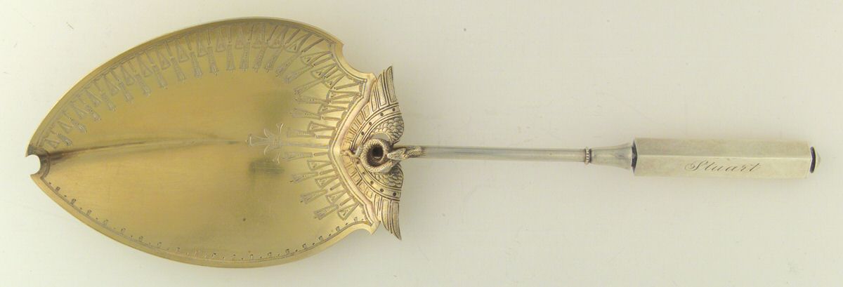 Isis (Sterling, 1870) Large Solid Ice Cream Slicer by Gorham Silver-1