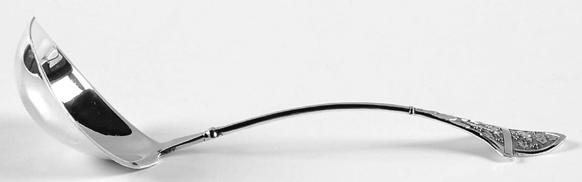 Ivy (Sterling, 1865, 1868) Solid Gravy Ladle by Gorham Silver-1