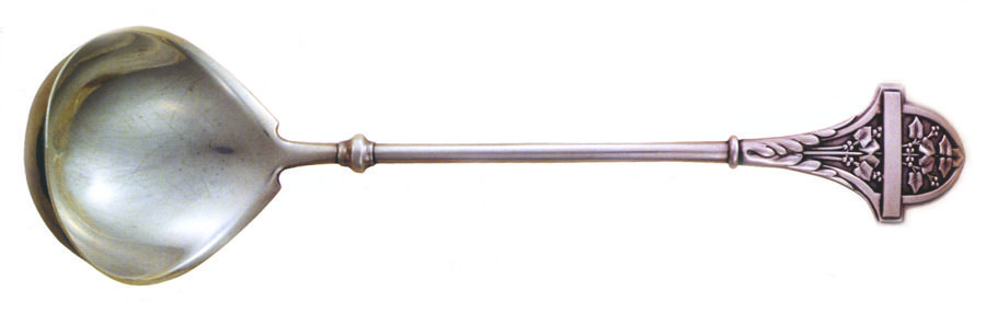 Ivy (Sterling, 1865, 1868) Large Solid Soup Ladle by Gorham Silver-1