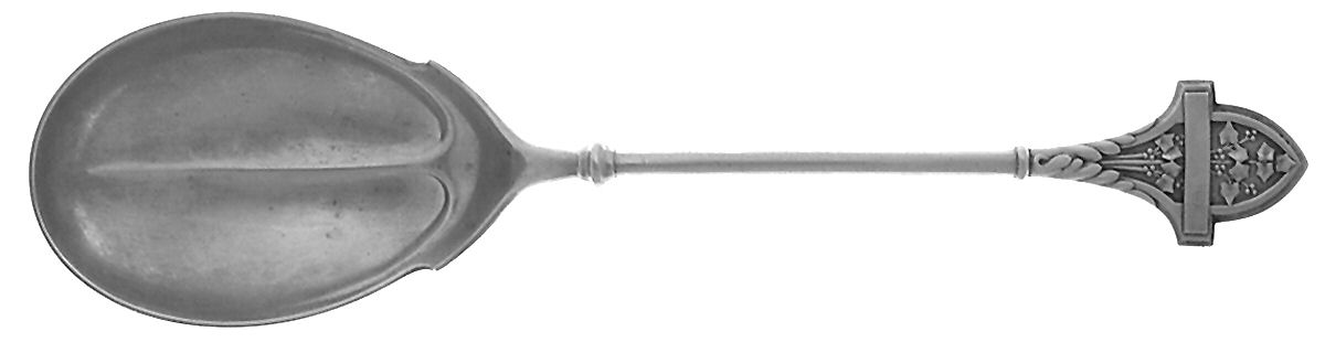 Ivy (Sterling, 1865, 1868) Large Solid Berry/Casserole Spoon by Gorham Silver-1