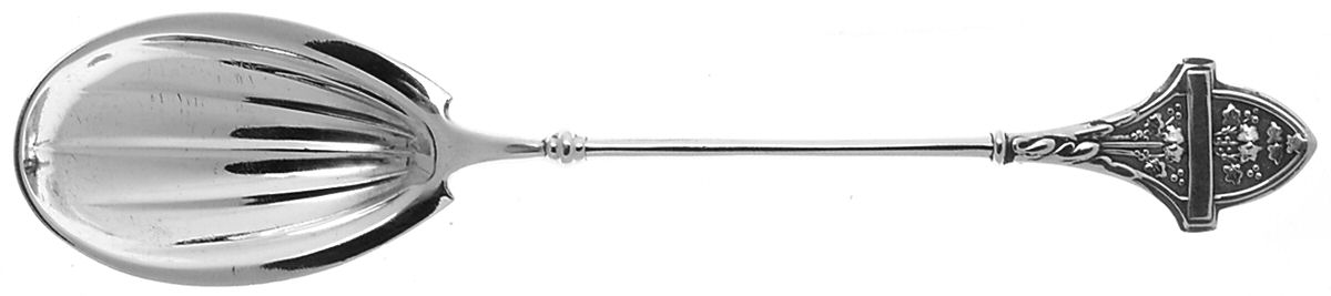 Ivy (Sterling, 1865, 1868) Sugar Shell Spoon by Gorham Silver-1