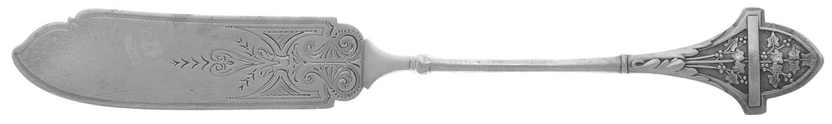 Ivy (Sterling, 1865, 1868) Flat Handle Master Butter Knife by Gorham Silver-1