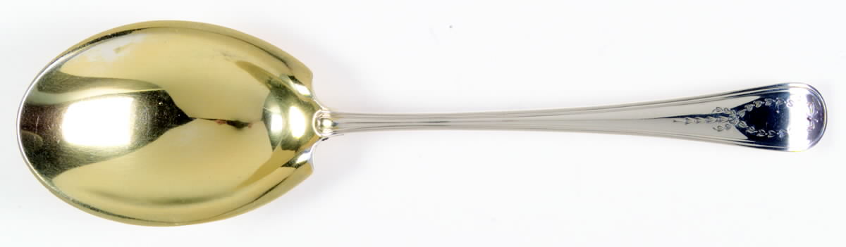 Jefferson (Sterling, 1907) Oversize Solid Salad Serving Spoon by Gorham Silver-1