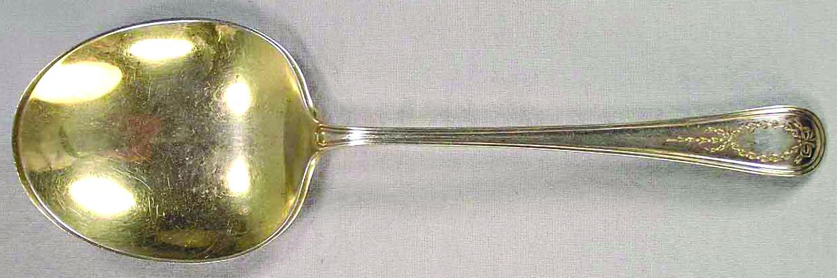 Jefferson (Sterling, 1907) Large Solid Berry/Casserole Spoon by Gorham Silver-1