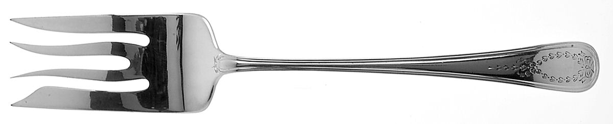 Jefferson (Sterling, 1907) Medium Solid Cold Meat Serving Fork by Gorham Silver-1