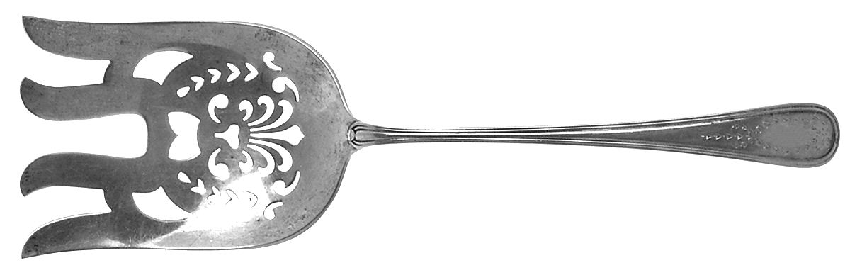 Jefferson (Sterling, 1907) Large Solid Asparagus Serving Fork by Gorham Silver-1