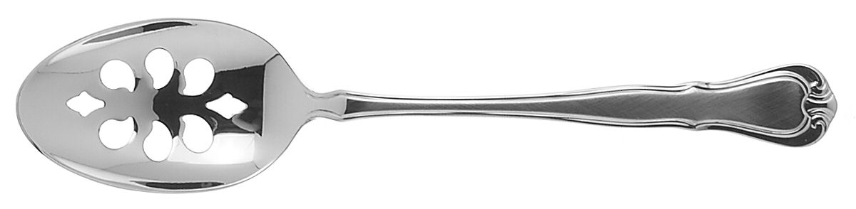 Jolie (Stainless) Pierced Tablespoon (Serving Spoon) by Gorham Silver-1