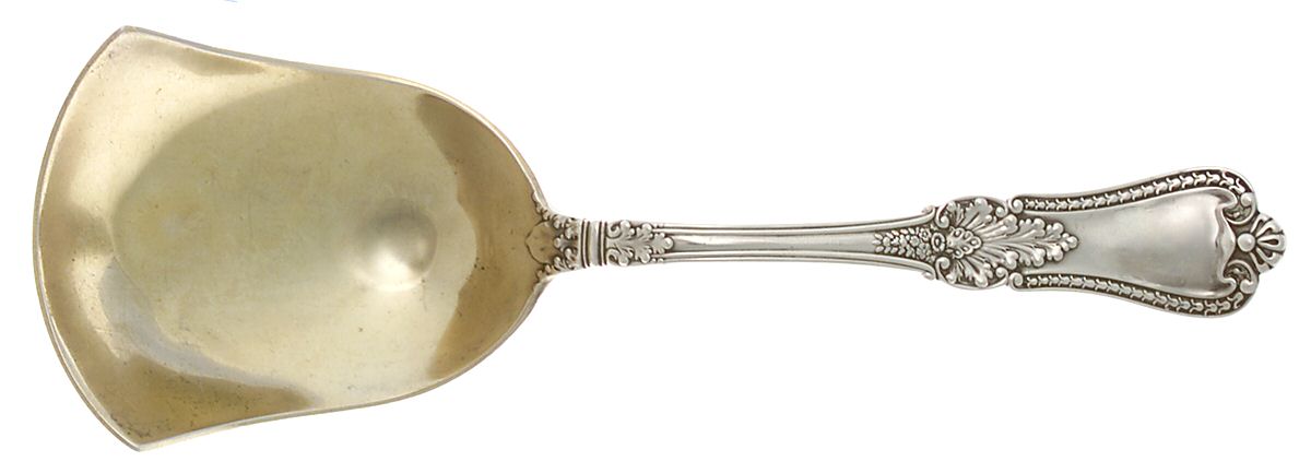 Kensington (Sterling, 1893) Solid Berry Serving Scoop by Gorham Silver-1