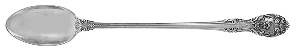 King Edward (Sterling, 1936, No Monos) Iced Tea Spoon by Gorham Silver-1