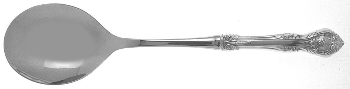King Edward (Sterling, 1936, No Monos) Salad Servng Spoon with Stainless Bowl by Gorham Silver-1