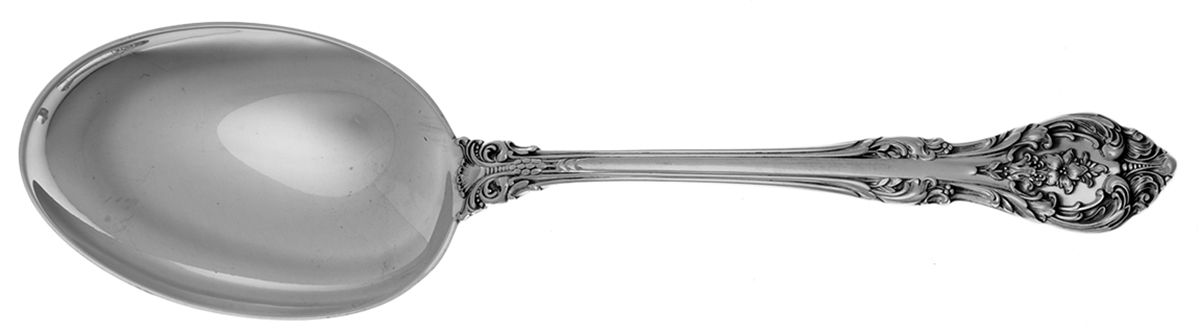 King Edward (Sterling, 1936, No Monos) Solid Serving Spoon by Gorham Silver-1